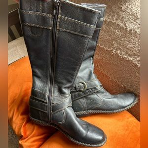 BOC Women’s Black Leather Boots Size 8.5
